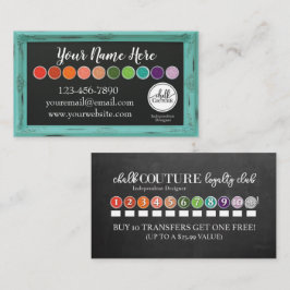 Visita Cartão de Negócios Personalizado Chalk Couture