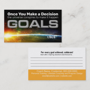 Visita Cartão de objetivo de decisão