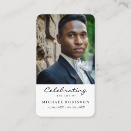 Visita Cartão de Oração de Funeral de Celebração de Vida 