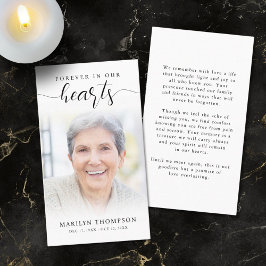 Visita Cartão de Oração Fotográfica do Funeral Forever He