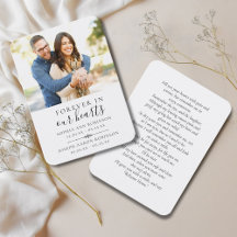 Cartão de Oração Fotográfica Funeral de Duplo Memo