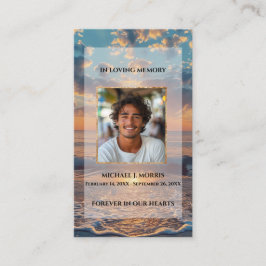 Visita Cartão de Oração Funerária Personalizado – Design