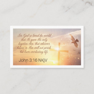 Visita Cartão de Oração John 3:16