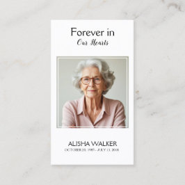 Visita Cartão de Oração Memorial lavanda