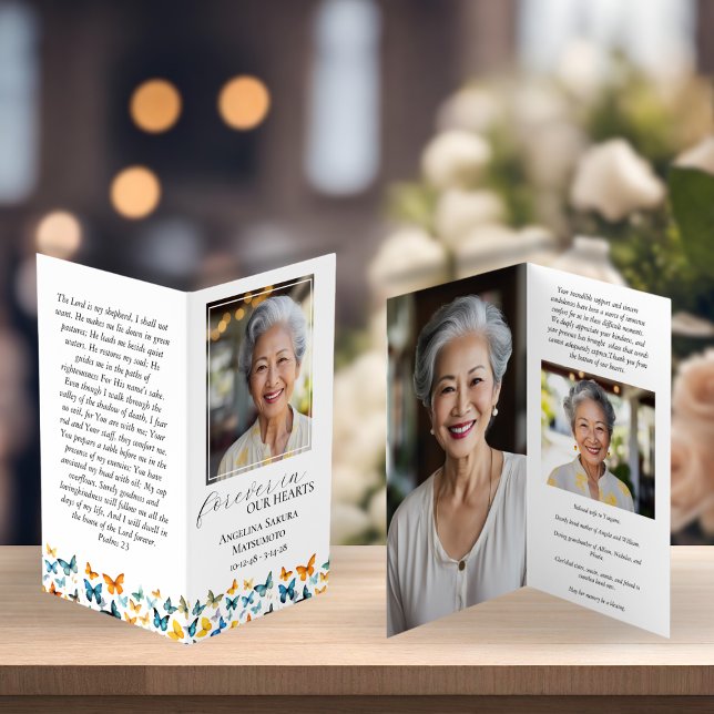 Visita Cartão de Oração Memorial para Pequenas Borboletas (Criador carregado)