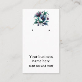 Visita Cartão de ouvido com adorável abstrato azul.