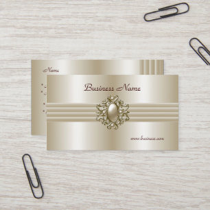 Visita Cartão de Perfil Empresarial Imagem Pérola Elegant