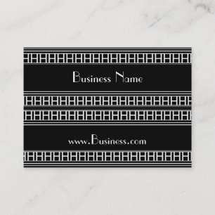 Visita Cartão de Perfil Estampa Vintage Preto Branco Art 