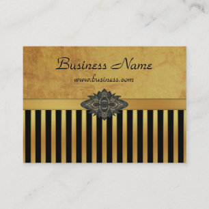 Visita Cartão de Perfil Gold Black Stripe 2