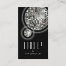 Visita Cartão de prata cintilante da beleza do damasco do