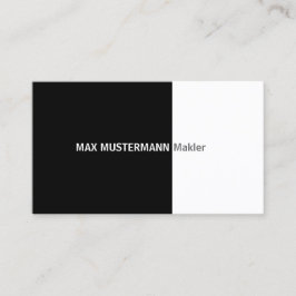 Visita Cartão de presentação preto profissional