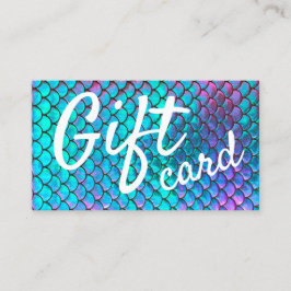 Visita cartão de presente da sereia