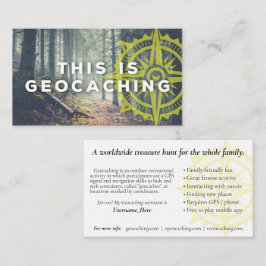 Visita Cartão De Rastreio Geocaching Com Informações Para