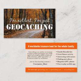 Visita Cartão De Rastreio Geocaching Com Informações Para