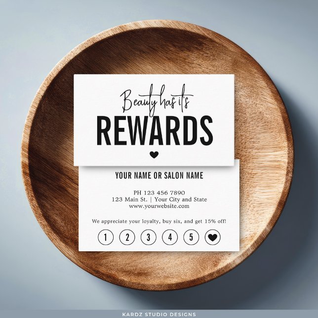 Visita Cartão de Recompensa de Fidelidade para Profission (Customize loyalty card and choose paper, size and, corner style.)