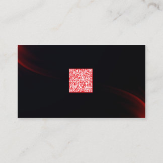 Visita Cartão de Rede QR Code Profissional Escuro e Elega