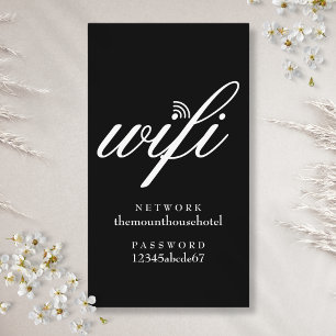 Visita Cartão de Senha e Rede Wifi para Convidados