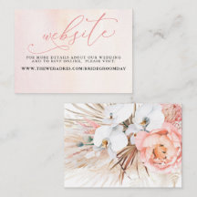 Cartão de Sítio Web Tropical Floral Desert