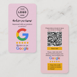 Visita Cartão de Solicitação de Avaliação do Google com L