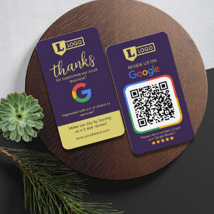 Visita Cartão de Solicitação de Avaliação do Google com Q