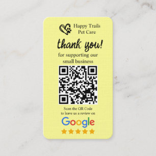 Visita Cartão de solicitação de avaliação no Google com c