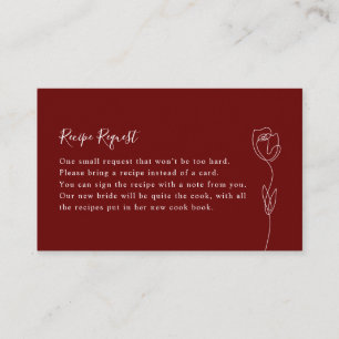 Visita Cartão de Solicitação de Ilustração Floral Botânic