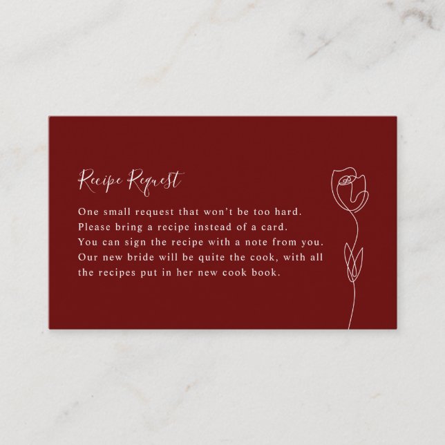 Visita Cartão de Solicitação de Ilustração Floral Botânic (Frente)