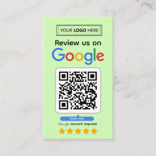 Visita Cartão de solicitação de revisão Google com logoti