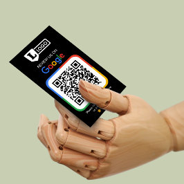 Visita Cartão de solicitação de revisão Google com placa 