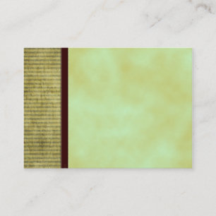 Visita Cartão de Tag do artesanato do vazio do chá verd