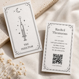 Visita Cartão de Tarot Celestial Injetor Preto Mínimo Mís