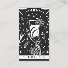 Visita Cartão de Tarot Charcoal Gray Barista