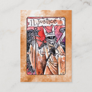 Visita Cartão de Tarot de justiça