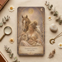 Cartão de Tarot Mulher Celestial Sol Lua Pet Sitte