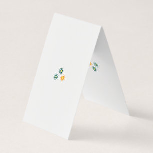 Visita Cartão de Tenda Floral Minimalista Casamento Ele