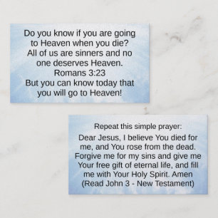 Visita Cartão de Testemunho Cristão