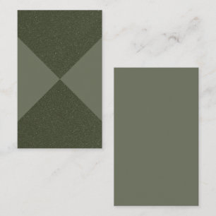 Visita Cartão de Textura Verde Cruzado de Moisés Moderno 