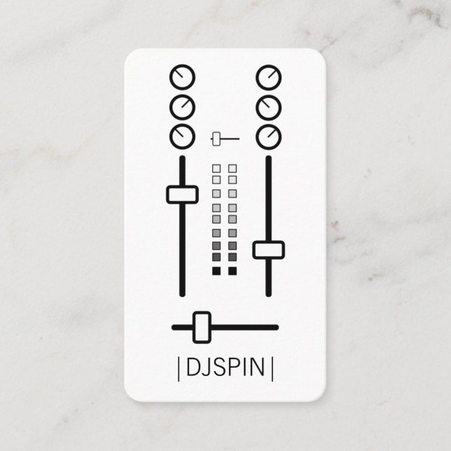 Visita Cartão de Trabalho DJ (Frente)