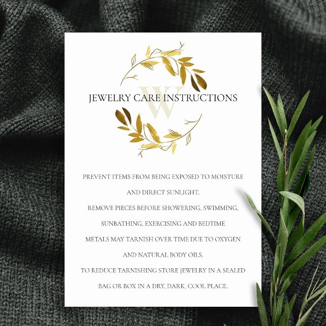 VISITA CARTÃO DE TRATAMENTO COM JOIAS COM FOLIAGEM AMAREL (Criador carregado)