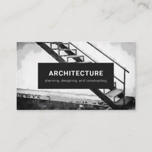 Visita Cartão de Visita: Arquiteto Escuro