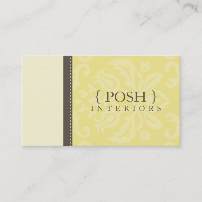 Visita CARTÃO DE VISITA: divinamente damask L 8 (Frente)