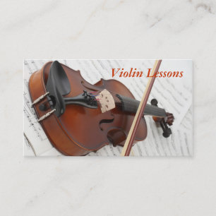 Visita Cartão de visita: Lições de violino