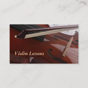 Visita Cartão de visita: Lições de violino
