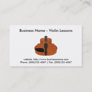 Visita Cartão de visita: Lições de violino