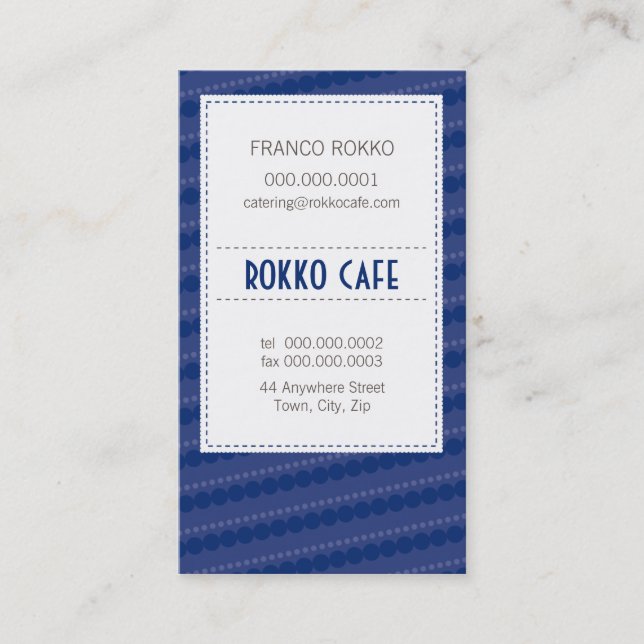 Visita CARTÃO DE VISITA: Menu funky 2 (Frente)