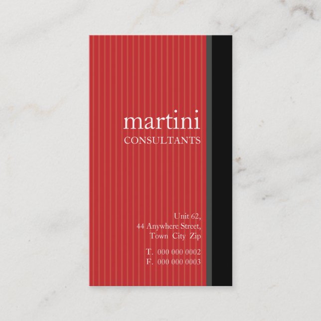 Visita CARTÃO DE VISITA: simplesmente elegante 6 (Frente)