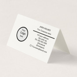 Visita Cartão de Visitas Folha Dupla