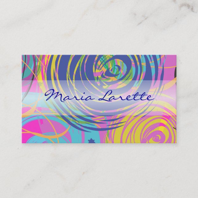 Visita Cartão Designer de Artista ARTSY FARTSY (Frente)