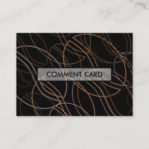 Visita cartão do comentário do borrão do feijão de ca