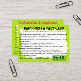 Visita Cartão Educativo sobre Fatos de Bartonella